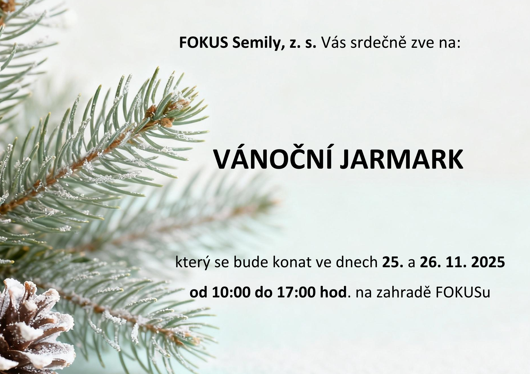 vanocni jarmark letak2025 fokus semily